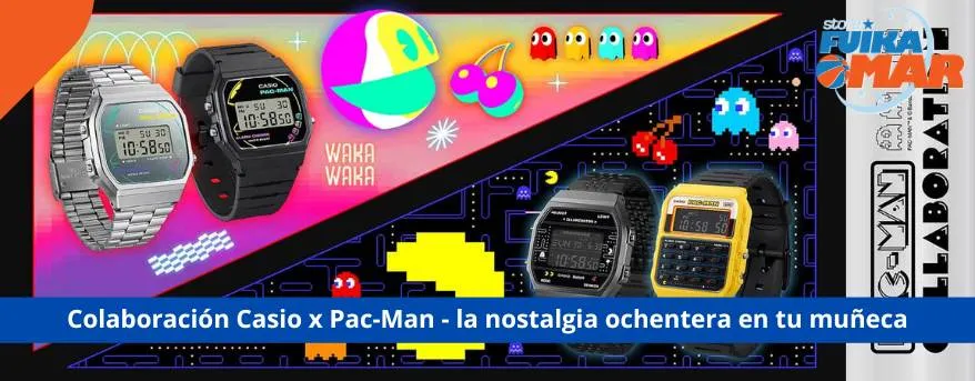 Colaboración Casio x Pac-Man: La nostalgia ochentera en tu muñeca