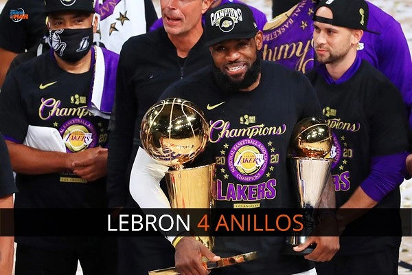 LEBRON JAMES CAMPEÓN NBA - 4 ANILLOS